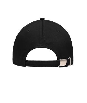 Unisex 5 Panel Sandwich Cap Zwart/oranje 7759