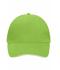 Unisexe Casquette sandwich 5 panneaux Vert-citron/blanc 7759