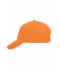 Unisexe Casquette sandwich 5 panneaux Orange/blanc 7759