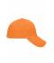 Unisexe Casquette sandwich 5 panneaux Orange/blanc 7759