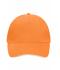 Unisexe Casquette sandwich 5 panneaux Orange/blanc 7759