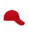 Unisexe Casquette sandwich 5 panneaux Rouge/blanc 7759