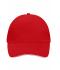 Unisexe Casquette sandwich 5 panneaux Rouge/blanc 7759