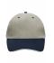 Unisexe Casquette sandwich 5 panneaux Beige/marine/beige 7759