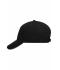 Unisexe Casquette sandwich 5 panneaux Noir/gris-clair 7759