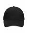 Unisexe Casquette sandwich 5 panneaux Noir/gris-clair 7759