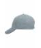 Unisexe Casquette sandwich 5 panneaux Gris-clair/noir 7759