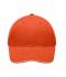 Unisexe Casquette sandwich légère Orange-foncé/beige 7774