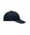 Unisex Light Brushed Sandwich Cap Navy/beige 7774