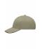 Unisex Light Brushed Sandwich Cap Beige/black 7774