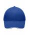 Unisex Light Brushed Sandwich Cap Royal/white 7774
