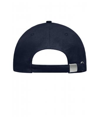 Unisex Light Brushed Sandwich Cap Navy/white 7774