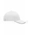 Unisex Light Brushed Sandwich Cap White/navy 7774