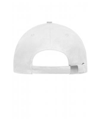 Unisex Light Brushed Sandwich Cap White/navy 7774