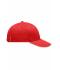 Unisex Light Brushed Sandwich Cap Rood/wit 7774