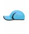 Unisexe Casquette running 4 panneaux Turquoise/noir 7777