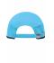 Unisex Running 4 Panel Cap Turquoise/black 7777