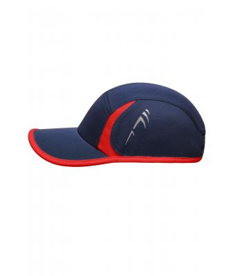 Unisex Running 4 Panel Cap Navy/red 7777