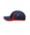 Unisex Running 4 Panel Cap Navy/rood 7777