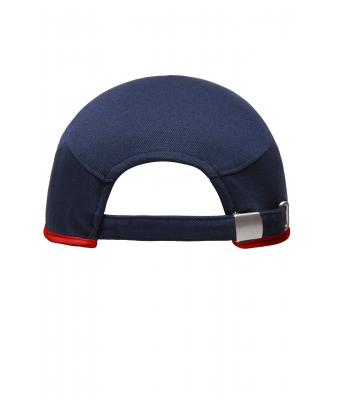 Unisex Running 4 Panel Cap Navy/rood 7777