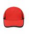 Unisex Running 4 Panel Cap Red/black 7777