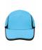 Unisex Running 4 Panel Cap Turquoise/black 7777
