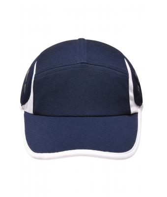 Unisex Running 4 Panel Cap Navy/white 7777