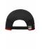 Unisex Running 4 Panel Cap Zwart/rood 7777