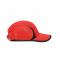 Unisex Running 4 Panel Cap Rood/zwart 7777