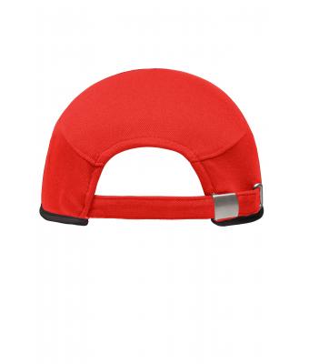 Unisex Running 4 Panel Cap Rood/zwart 7777