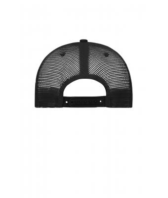 Unisex 5 Panel Retro Mesh Cap Royal/black 7782