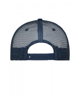 Unisex 5 Panel Retro Mesh Cap Navy/navy 7782