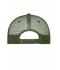 Unisex 5 Panel Retro Mesh Cap Donker olijf/donker olijf 7782