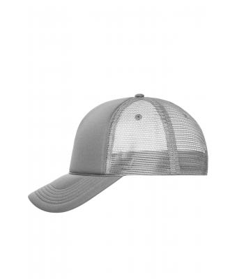 Unisex 5 Panel Retro Mesh Cap Donkergrijs/donkergrijs 7782