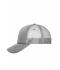 Unisex 5 Panel Retro Mesh Cap Donkergrijs/donkergrijs 7782