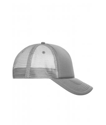 Unisex 5 Panel Retro Mesh Cap Donkergrijs/donkergrijs 7782