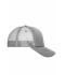 Unisex 5 Panel Retro Mesh Cap Donkergrijs/donkergrijs 7782