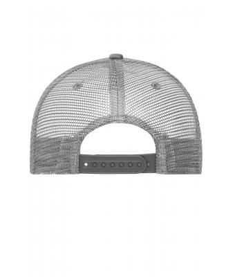 Unisex 5 Panel Retro Mesh Cap Donkergrijs/donkergrijs 7782