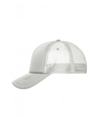Unisex 5 Panel Retro Mesh Cap Lichtgrijs/lichtgrijs 7782