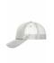 Unisex 5 Panel Retro Mesh Cap Lichtgrijs/lichtgrijs 7782