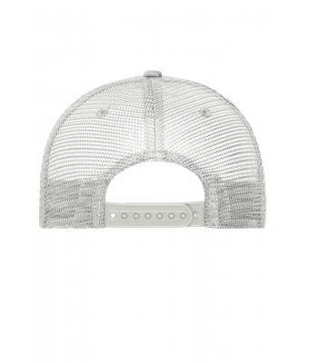Unisex 5 Panel Retro Mesh Cap Lichtgrijs/lichtgrijs 7782
