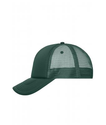 Unisex 5 Panel Retro Mesh Cap Donkergroen/donkergroen 7782