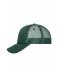 Unisex 5 Panel Retro Mesh Cap Donkergroen/donkergroen 7782