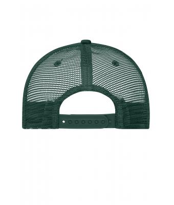 Unisex 5 Panel Retro Mesh Cap Donkergroen/donkergroen 7782