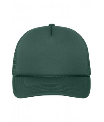 Unisex 5 Panel Retro Mesh Cap Donkergroen/donkergroen 7782