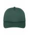 Unisex 5 Panel Retro Mesh Cap Donkergroen/donkergroen 7782