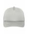 Unisex 5 Panel Retro Mesh Cap Lichtgrijs/lichtgrijs 7782