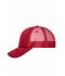 Unisex 5 Panel Retro Mesh Cap Rood/rood 7782