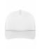 Unisex 5 Panel Retro Mesh Cap Wit/wit 7782