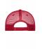 Unisex 5 Panel Retro Mesh Cap Red/red 7782